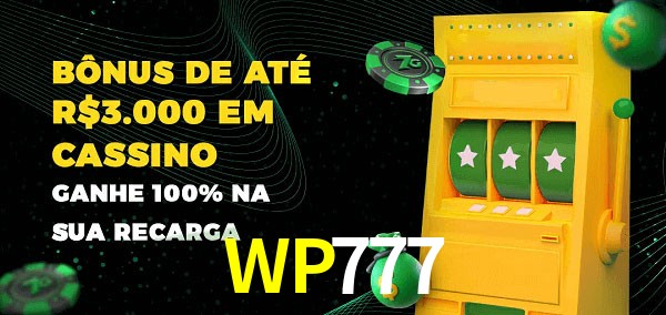 WP777 melhor bônus de depósito