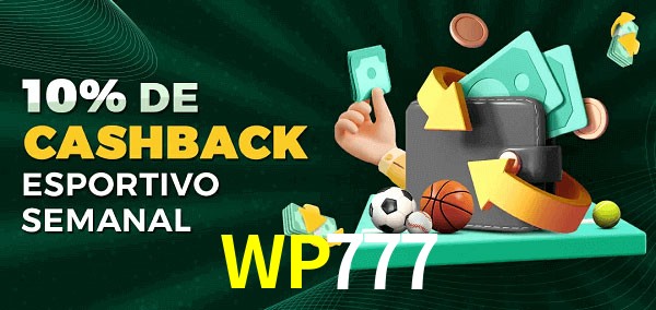 10% de bônus de cashback na WP777